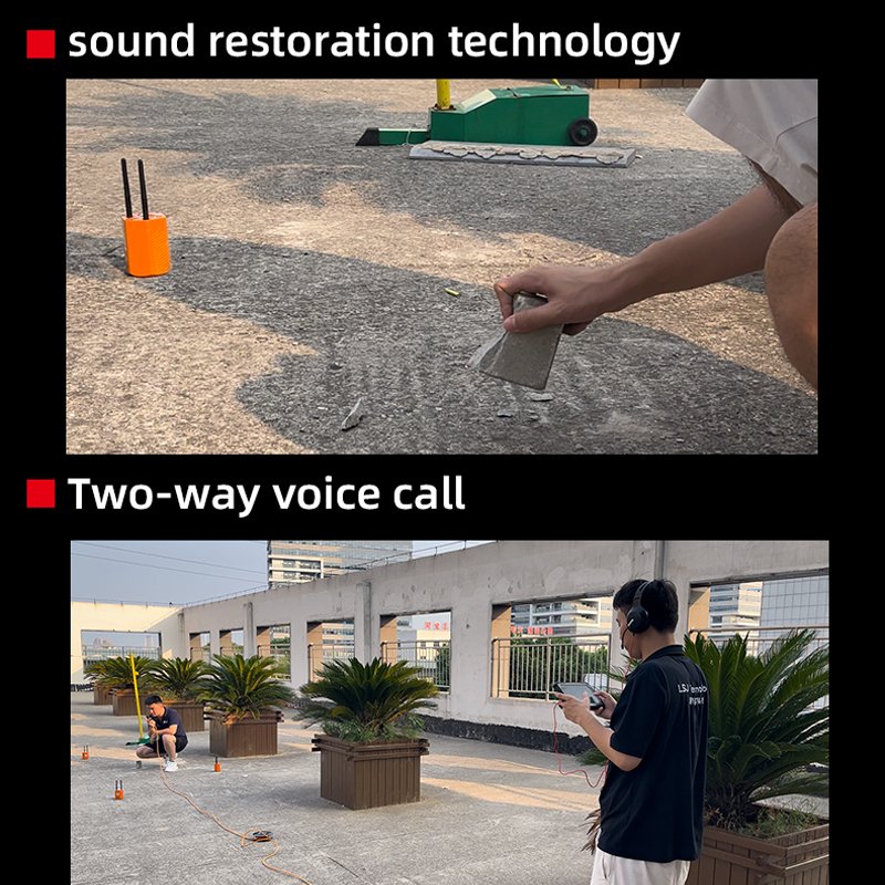 LSJ CAMB-RAD Life Detector Radar Rescued With Precise Wireless Or Cabled Seismic Sensor Vibrations Location Protective Function