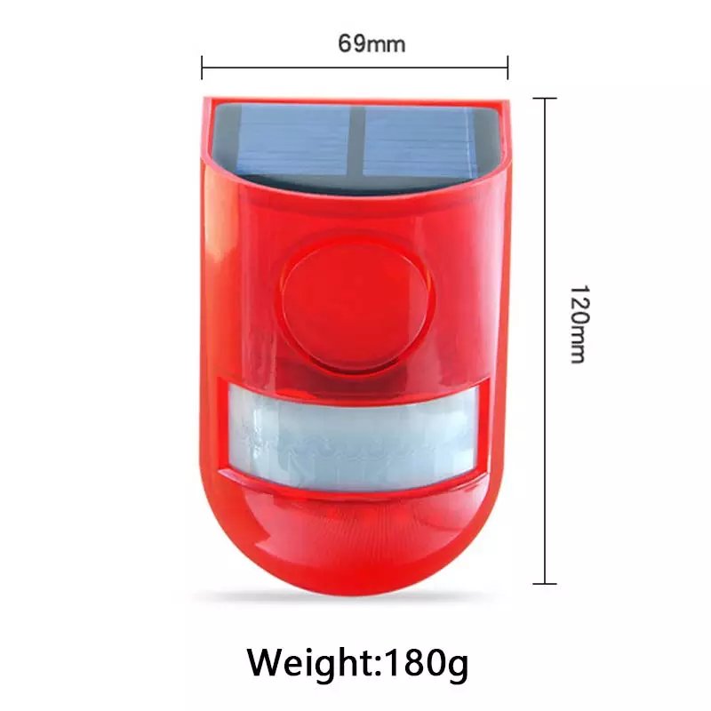 Factory New hot selling Solar Alarm 129db Home Alarm System Outdoor IP65 Solar Intruder PIR Alarm System