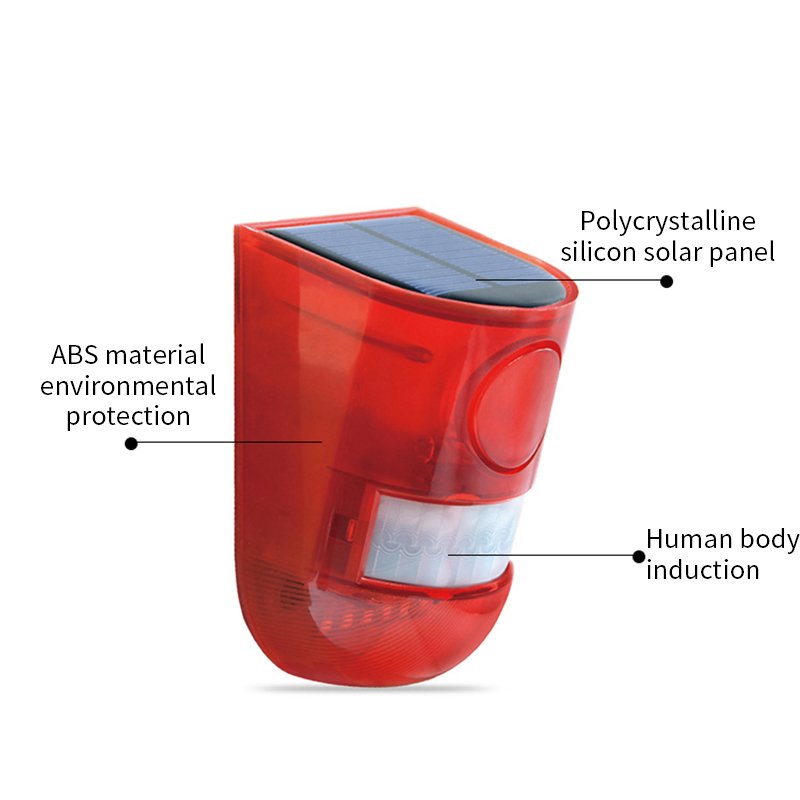 Factory New hot selling Solar Alarm 129db Home Alarm System Outdoor IP65 Solar Intruder PIR Alarm System