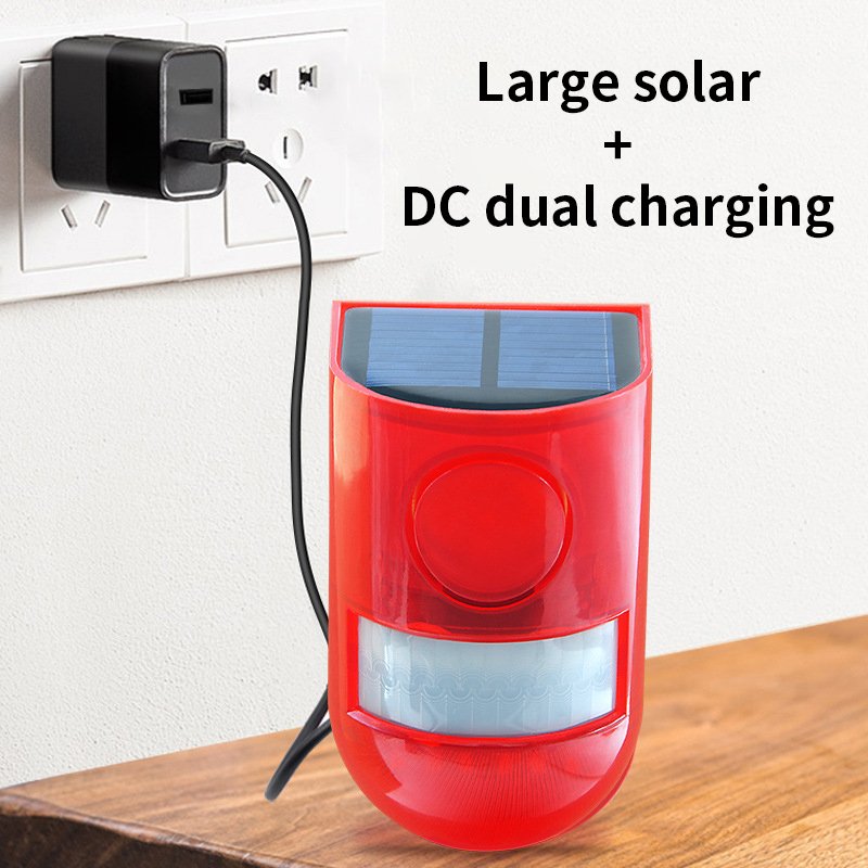 Factory New hot selling Solar Alarm 129db Home Alarm System Outdoor IP65 Solar Intruder PIR Alarm System