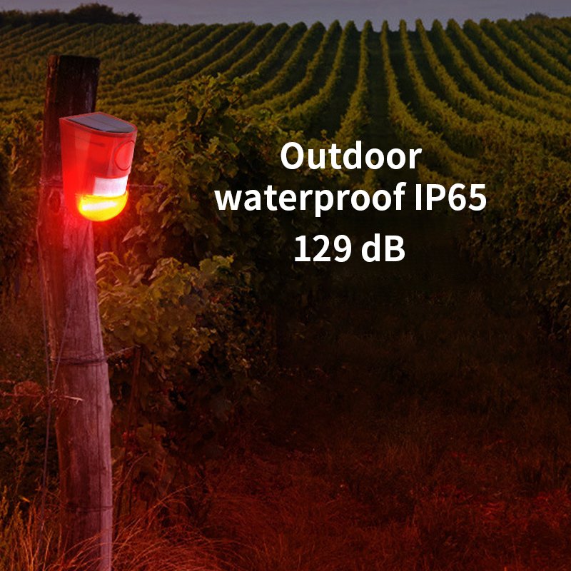 Factory New hot selling Solar Alarm 129db Home Alarm System Outdoor IP65 Solar Intruder PIR Alarm System