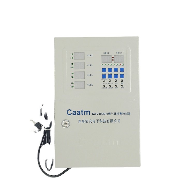 CAATM CA-2100D Digital display Wall-mounted 8 channels Bus Transfer gas alarm controller