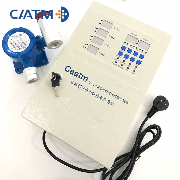 CAATM CA-2100D Digital display Wall-mounted 8 channels Bus Transfer gas alarm controller
