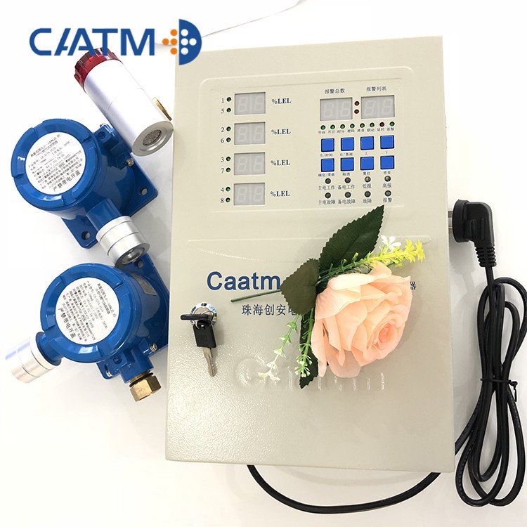 CAATM CA-2100D Digital display Wall-mounted 8 channels Bus Transfer gas alarm controller