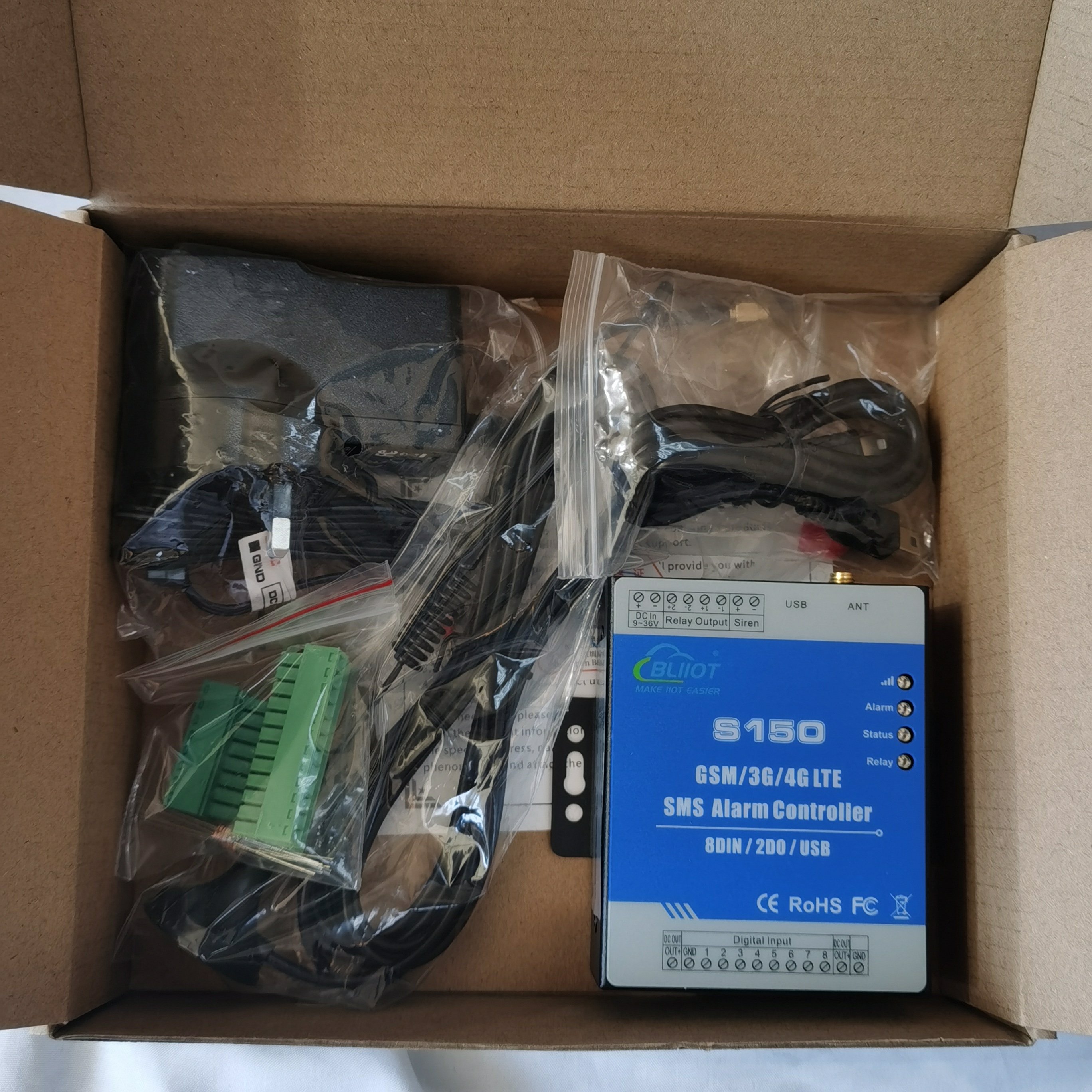 Global Universal Sms Or Mobile Software Control Security System S150 8 Relay Switch Input 2 Relay Output Alarm Controller