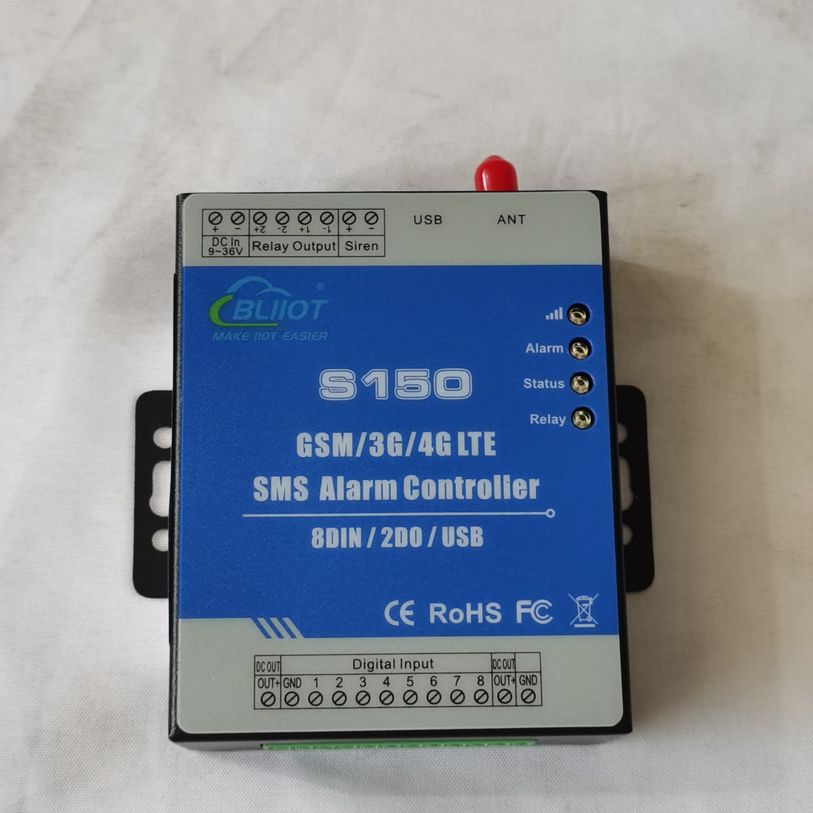 Global Universal Sms Or Mobile Software Control Security System S150 8 Relay Switch Input 2 Relay Output Alarm Controller