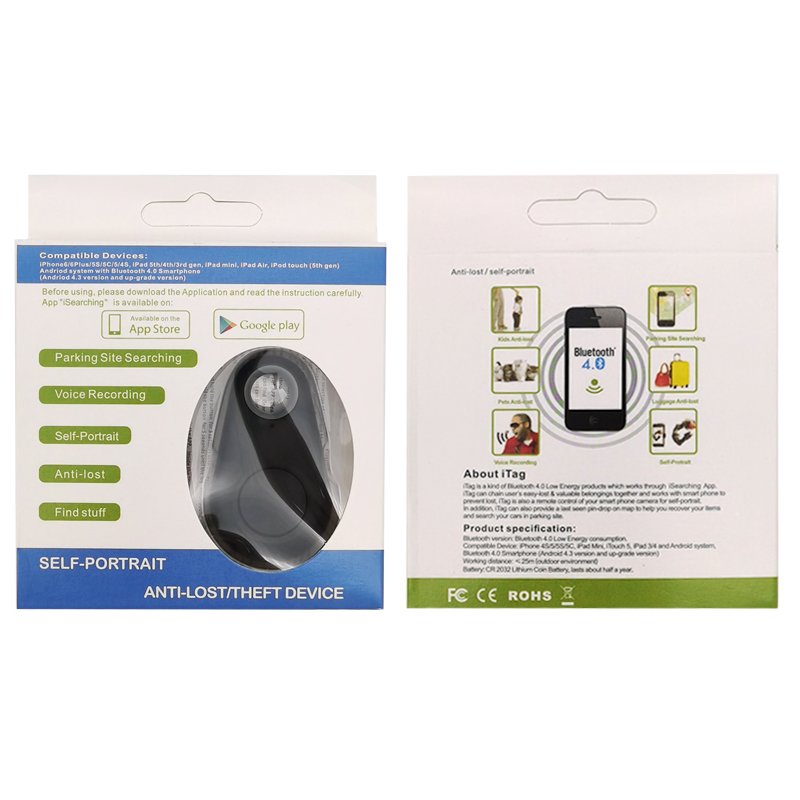 Mini Key Tracker Locator Waterproof Wireless Blue ToothTracker Anti Lost Key Finder Alarm Anti-lost Gps Tracking Device