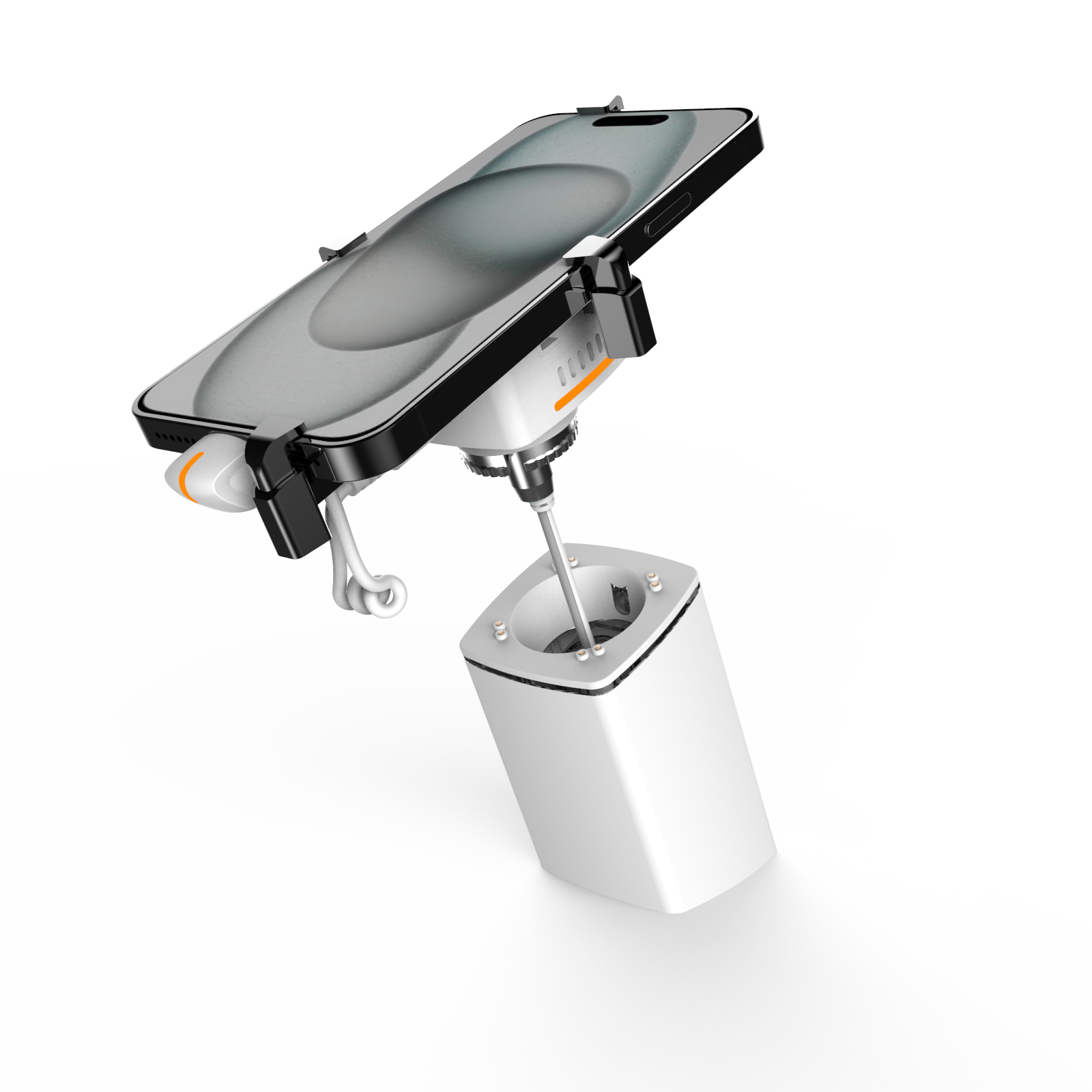 A110 High Security Cellphone Security Stand Tablet Display Alarm System Smart Phone Anti Theft Holder Recoiler