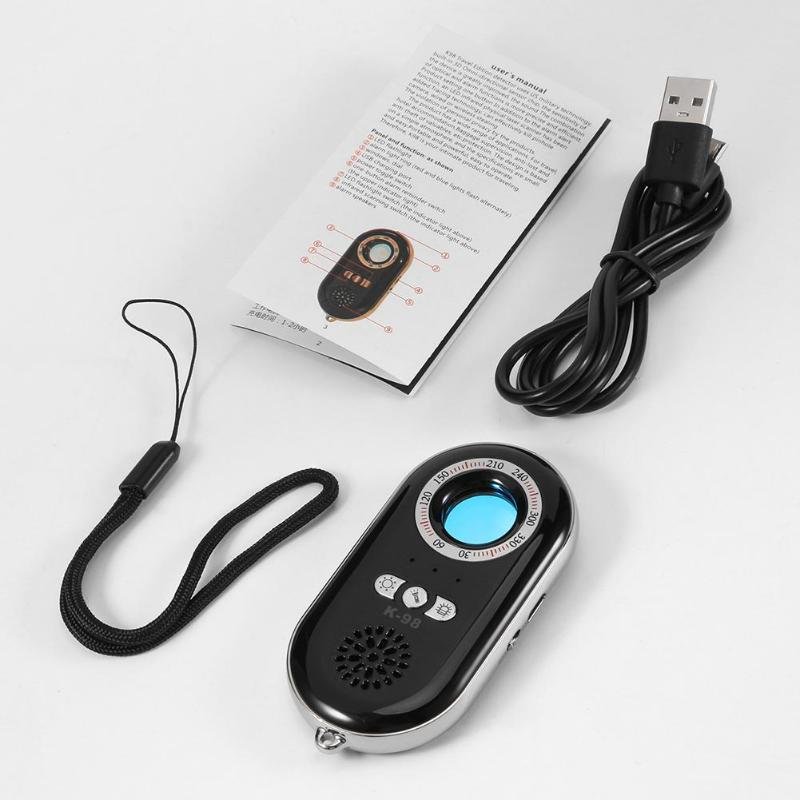 K98 Mini Detector Portable Wireless Vibration Alarm Small Camera Detector Bug Anti Spy Signal Detector GPS Finder