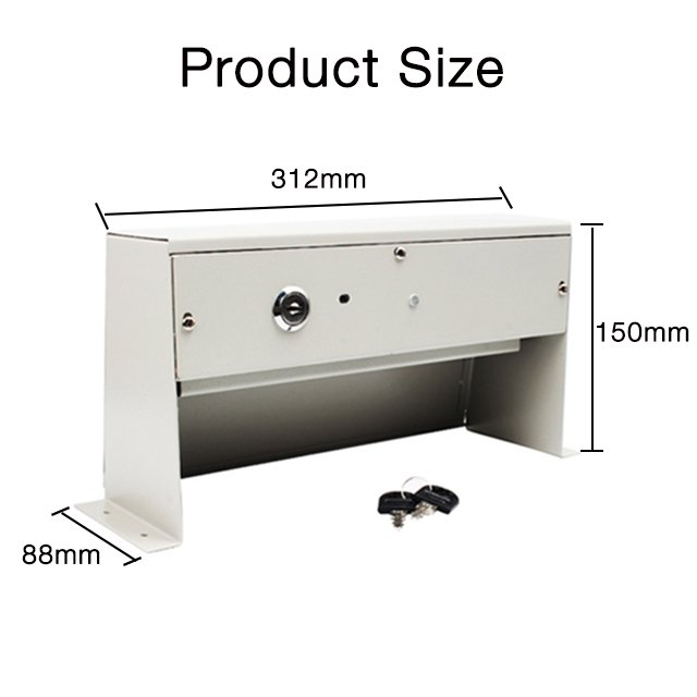 Metal Stainless Key Reset Foot Operated Button Wired Emergency Alarm Push Button Panic Alarm Button for Bank Security System