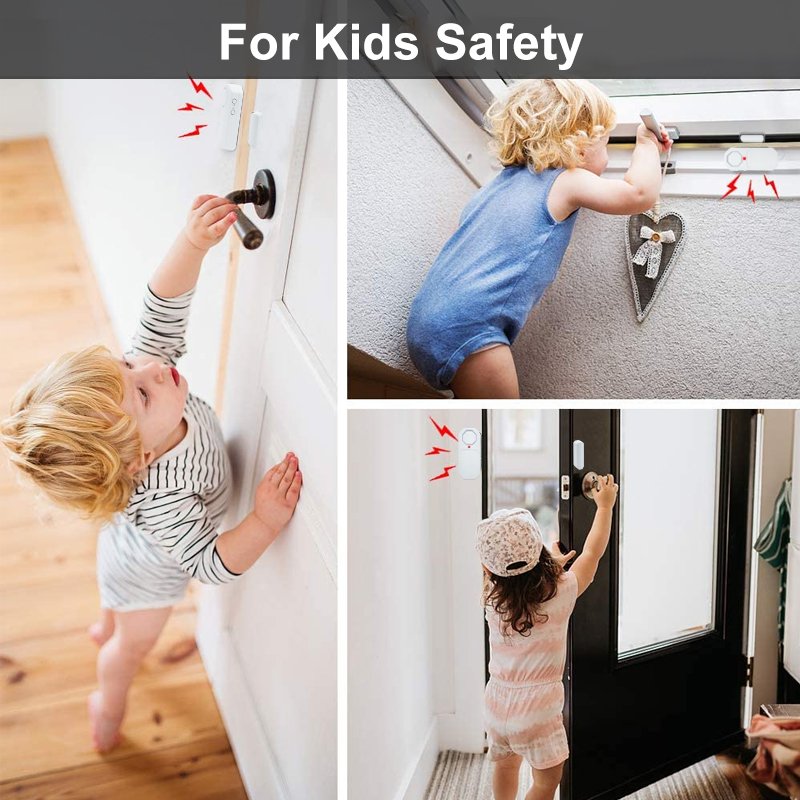 130dB Safe Sound Window Door Alarm Wireless Magnetic Home Security Alarms Sensor With Remote