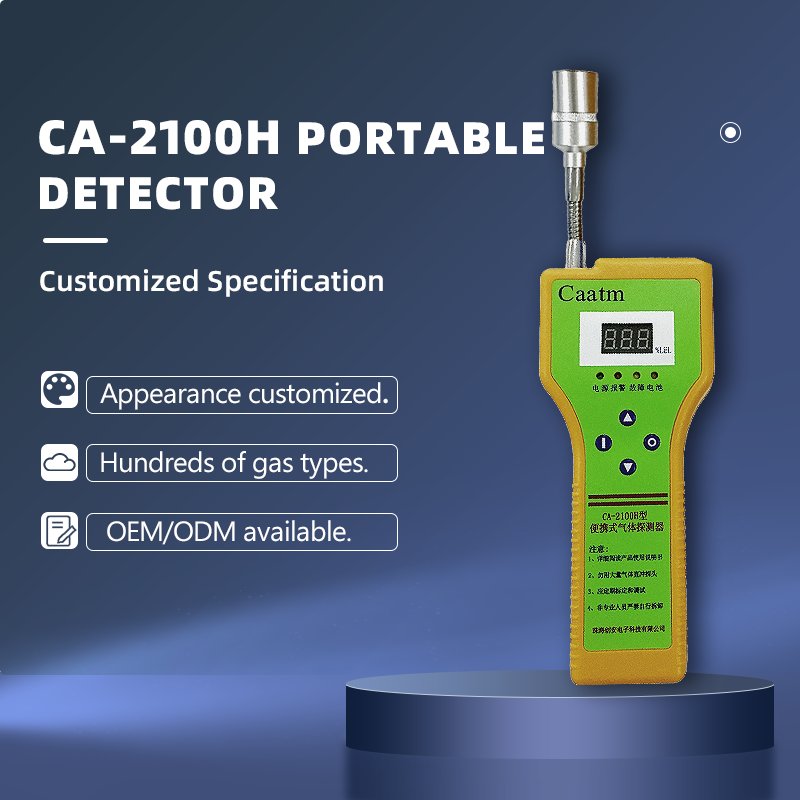 CAATM CA-2100H Portable Sound And Light alarm Quality Accurate Quick Response Gas Analyzer Multiple Combustible Gases Detector