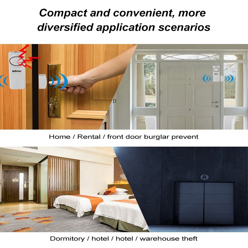 Small magnetic door contact entry door sensor magnetic switch home safety door and window alarm