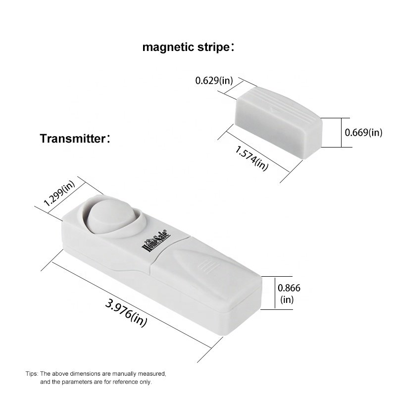 Small magnetic door contact entry door sensor magnetic switch home safety door and window alarm