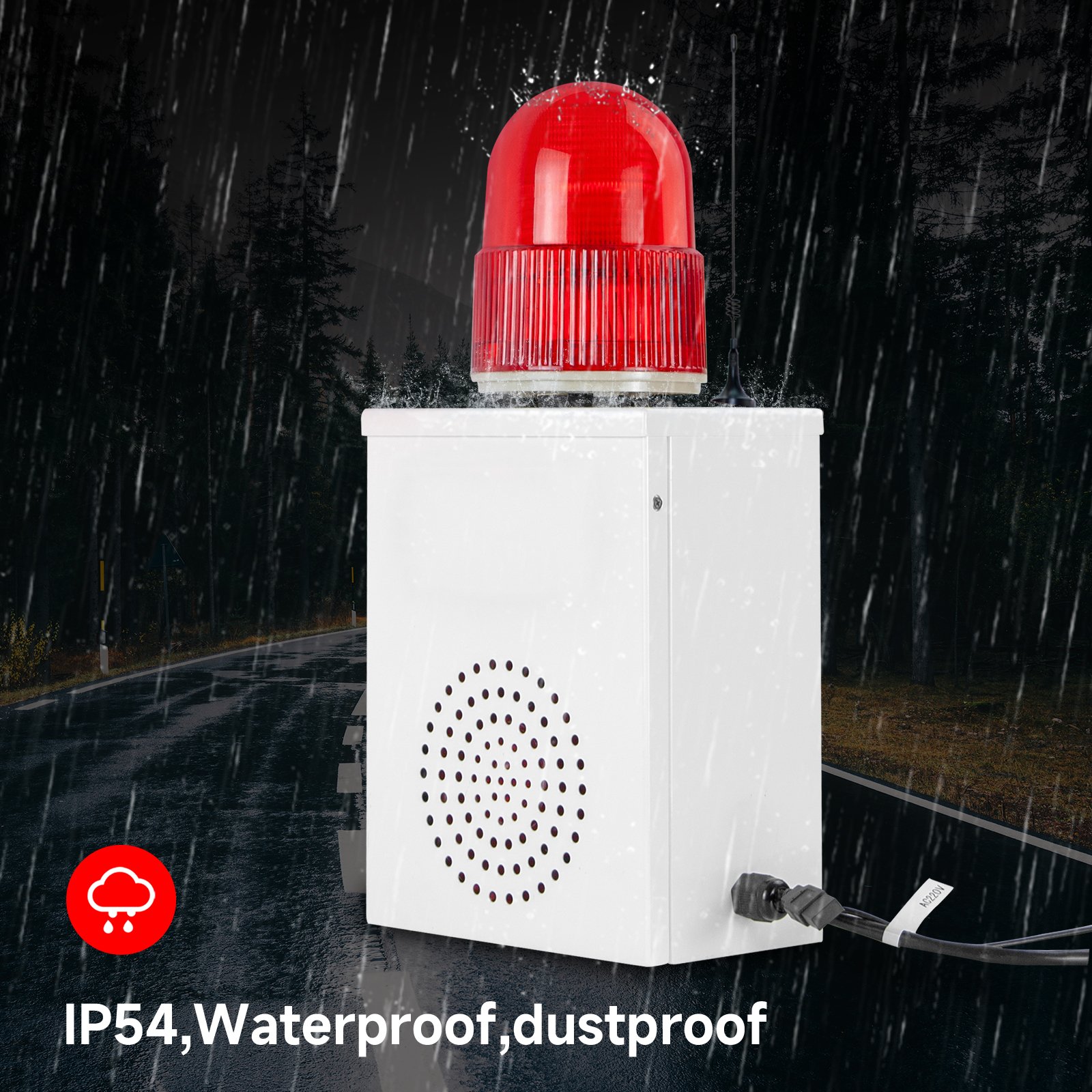 120dB Loud electric 2000m wireless alarm brightness LED strobe waterproof wireless security system alarm for home and outdoor