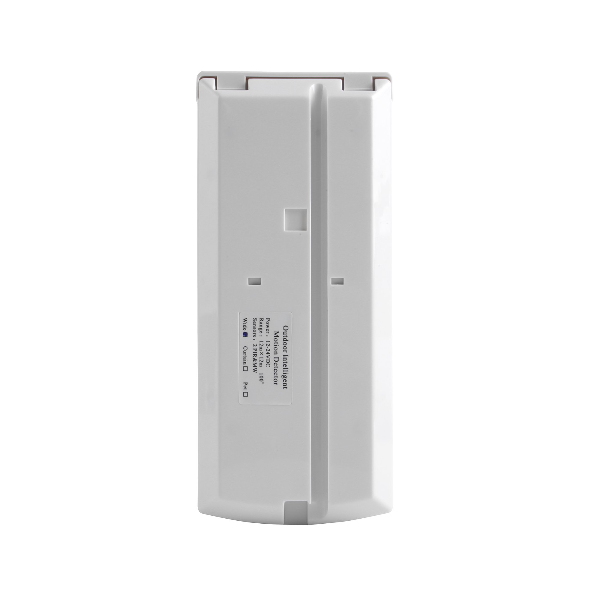 Outside IP65 Waterproof Pet Friendly PIR Microwave Motion Sensor Detector with Rain Cover for House Security Alarm System