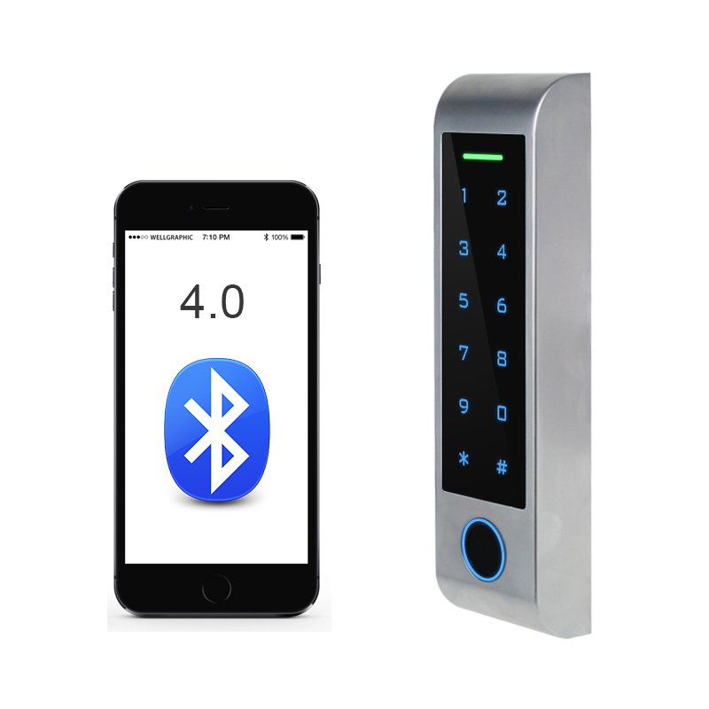 Secukey Wholesale Price HF4-WIFI Tuya Smart Door Lock IP66 Biometric Fingerprint, Card, PIN ,Smartphone Gate Access Control