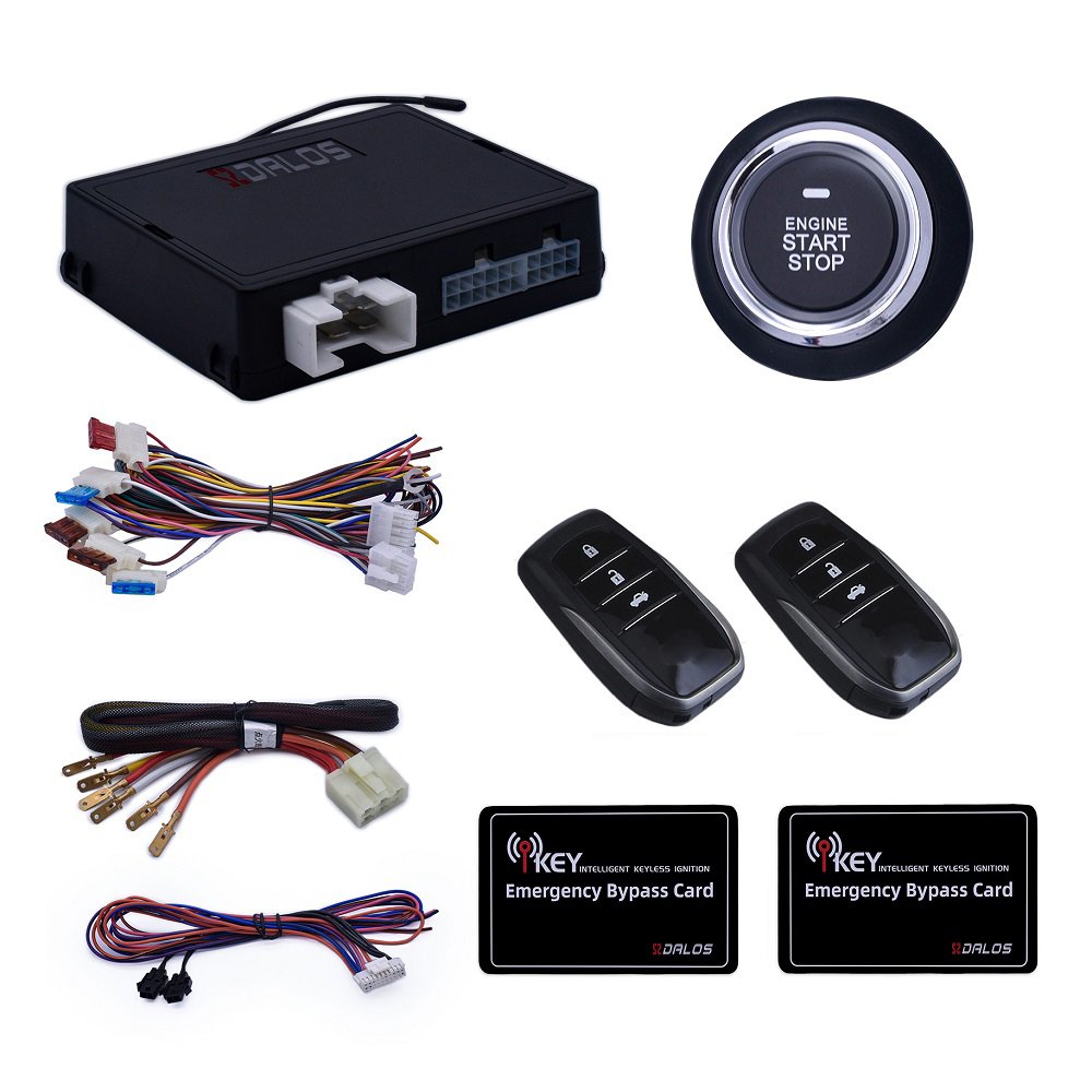 RFID card PKE Remote Engine Start System keyless entry push to start engine start button car alarm system