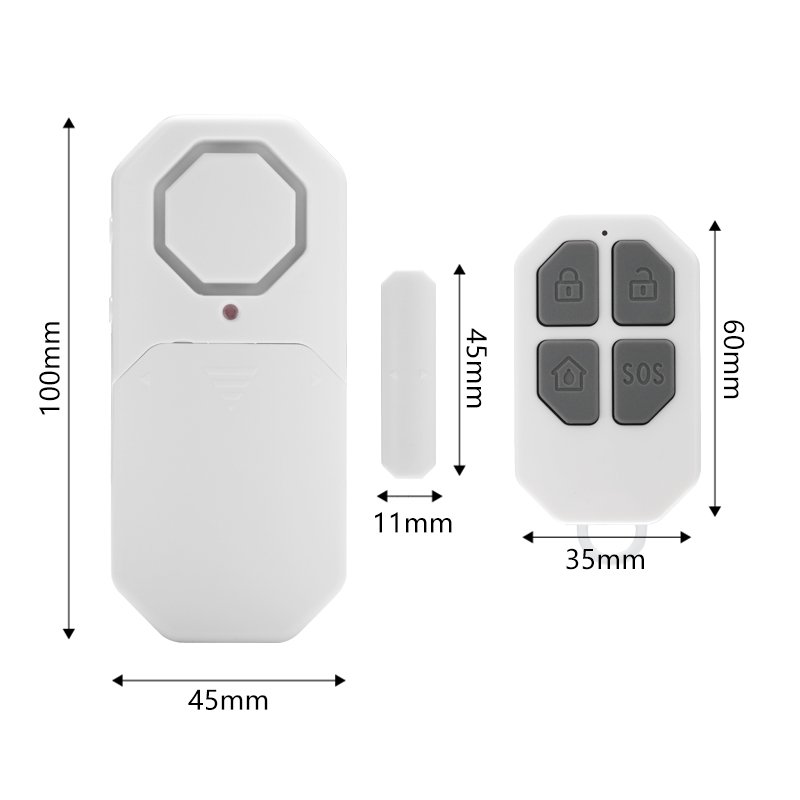 Wholesale Remote Control Entry Alarm Wireless Burglar Security System Door And Window Alarm Sensor for home safety