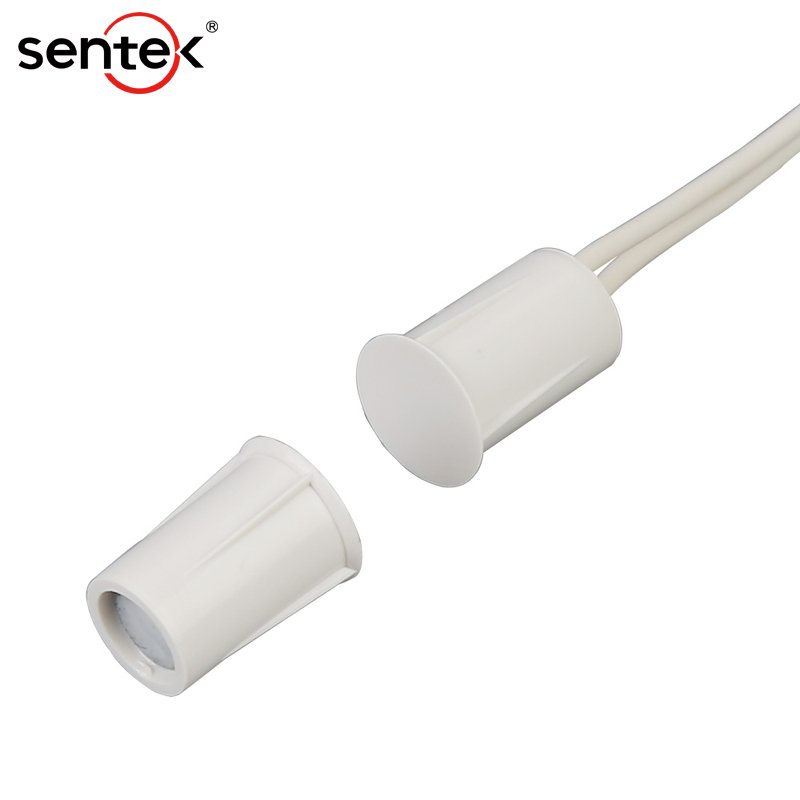 Round Recessed Magnetic Reed Switch Contact For Burglar Alarm System