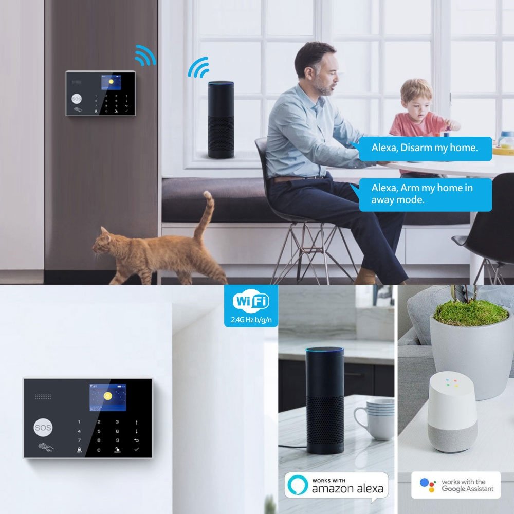 2024 Hot Seller Smart Home Security Anti-theft Alarm 433MHz Wireless Tuya WiFi 4G Alarm System for PST-G30-4GEU