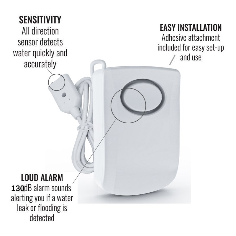 House security alarm home security system 9v battery water tank alarm 130db anti flow underground leak alarm detector