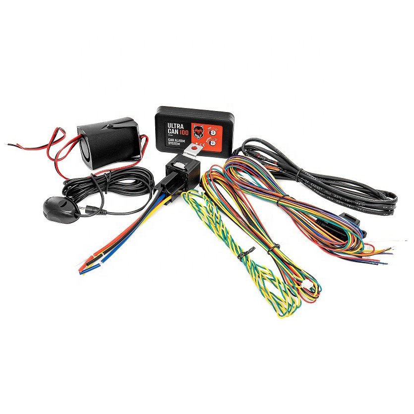 Automotive can bus security alarm systems for cars and caravans protection