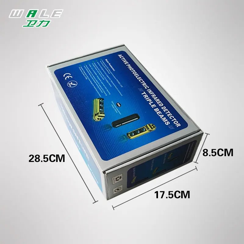 Wireless Outdoor Solar Beams 2 Active Infrared Beam Sensor for Home Security Alarm