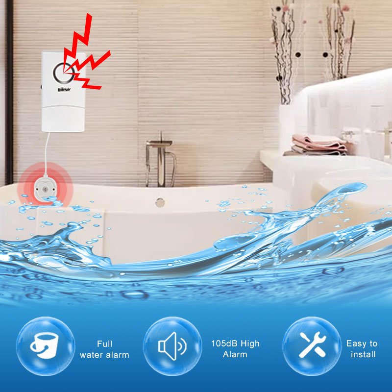 Reliable and Convenient High Sensitivity Bathroom Water Leakage Alarm For Bathrooms