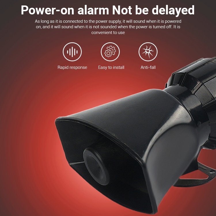 60W megaphone horn speakers audio system sound vehicle system emergency motor alarm power loud electric speaker horn for car