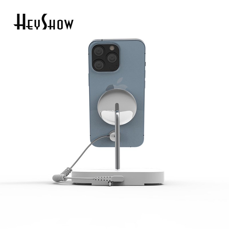 Mobile Phone Security Display Stand iPhone Charging Holder Cellphone Anti Theft Alarm For Apple Phones