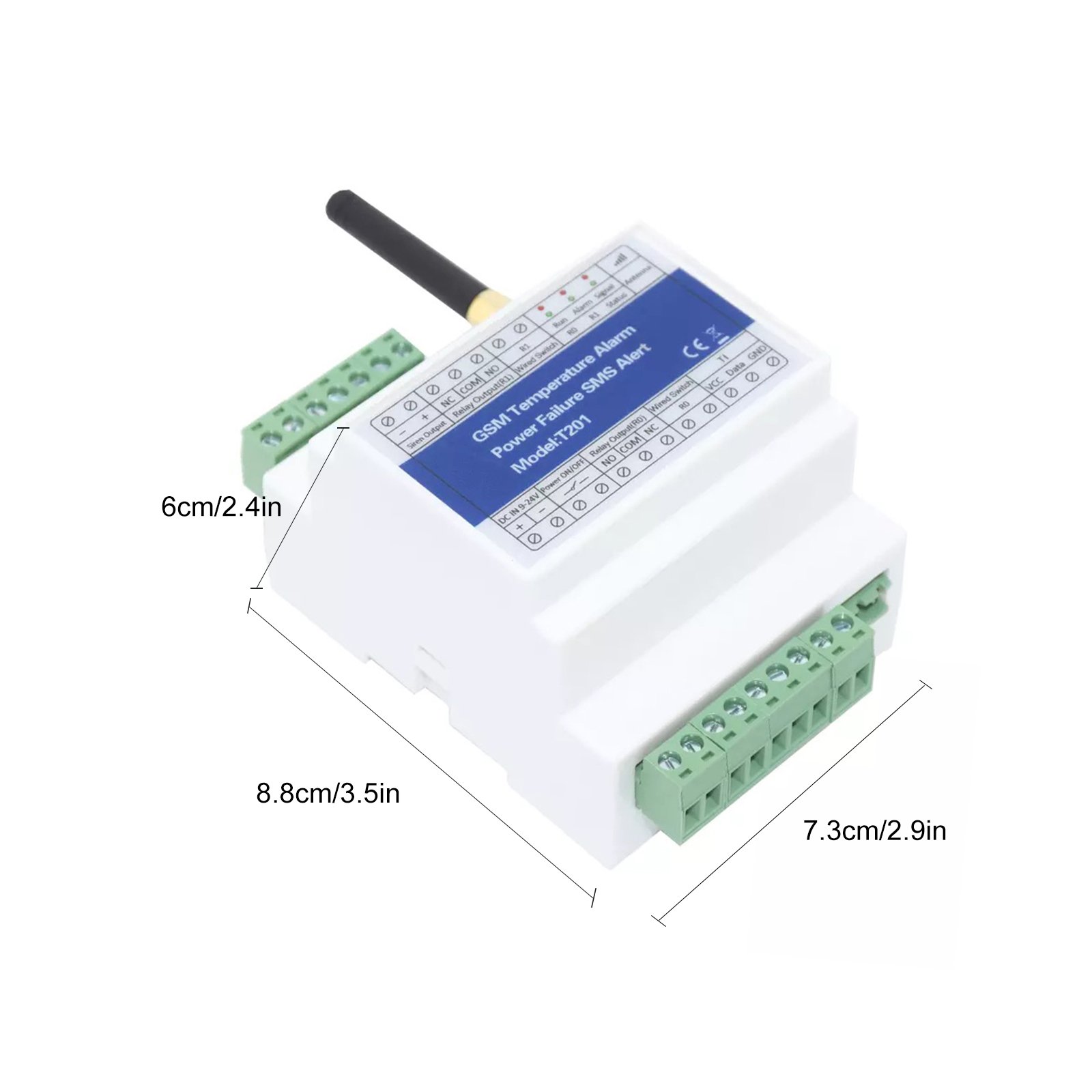 T201 GSM Temperature Alarm Power Status Monitoring Power Failure SMS Alarm Remote Relay Switch Access Controller