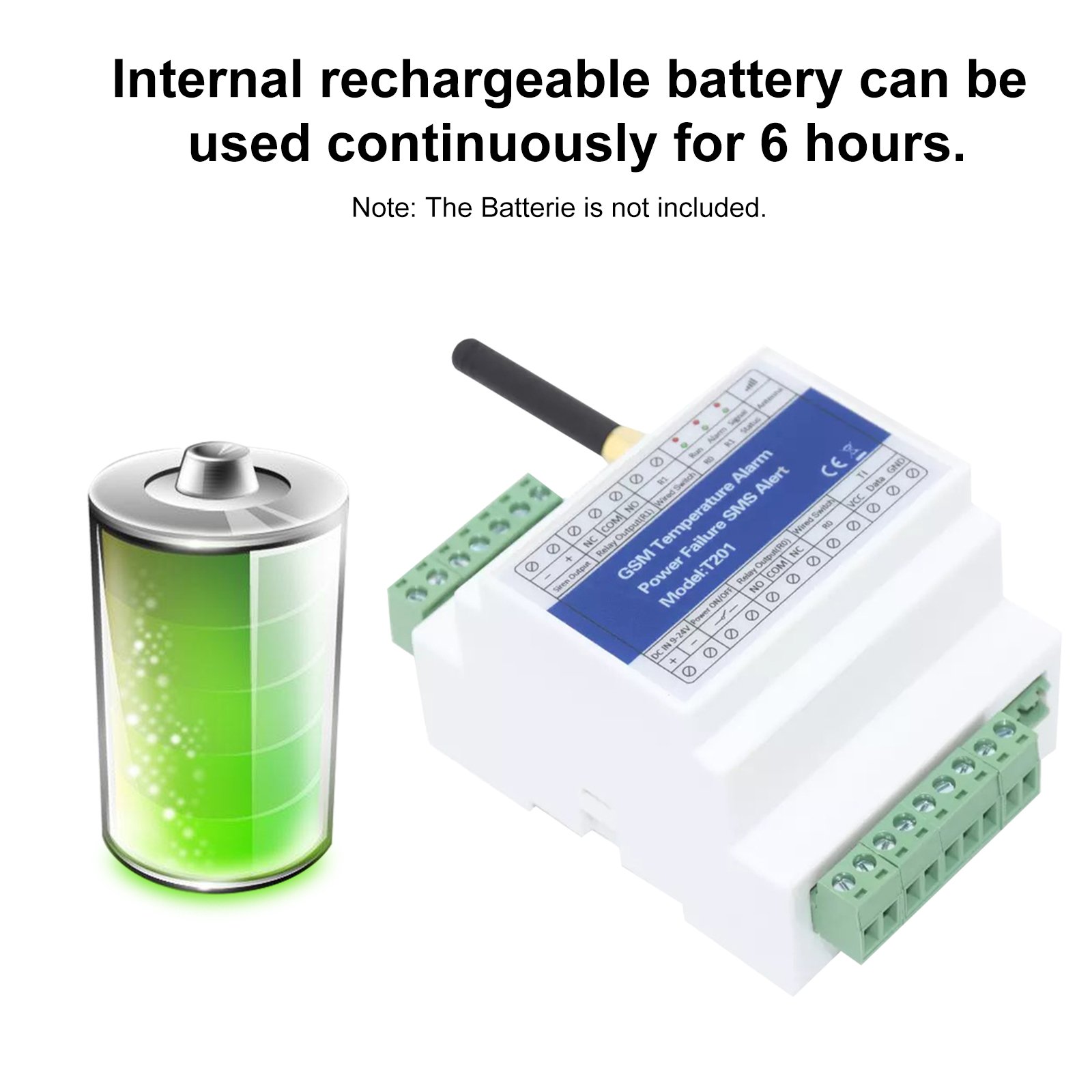 T201 GSM Temperature Alarm Power Status Monitoring Power Failure SMS Alarm Remote Relay Switch Access Controller
