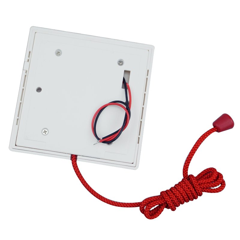 Wired emergency press call button with pulling rope switch button