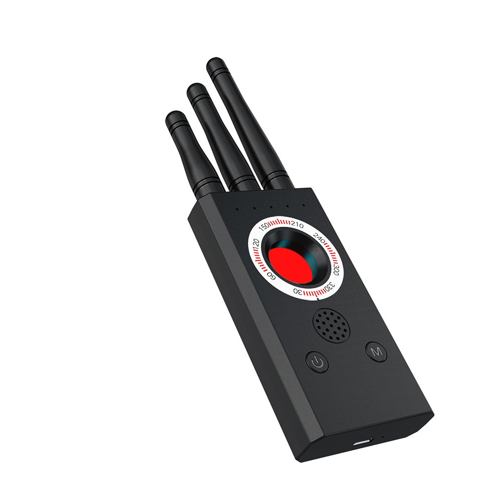 T16 Anti-Candid Camera Detector Multi-Function Anti-Eavesdropping Alarm System ABS Material for Home Window Personal Use Hotels