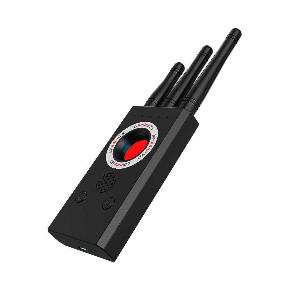 T16 Anti-Candid Camera Detector Multi-Function Anti-Eavesdropping Alarm System ABS Material for Home Window Personal Use Hotels