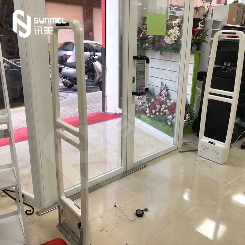 Synmel Low Price EAS Security Alarm System AM ABS Pedestal Detection Gates for Supermarket Antishoplifting Remote Control
