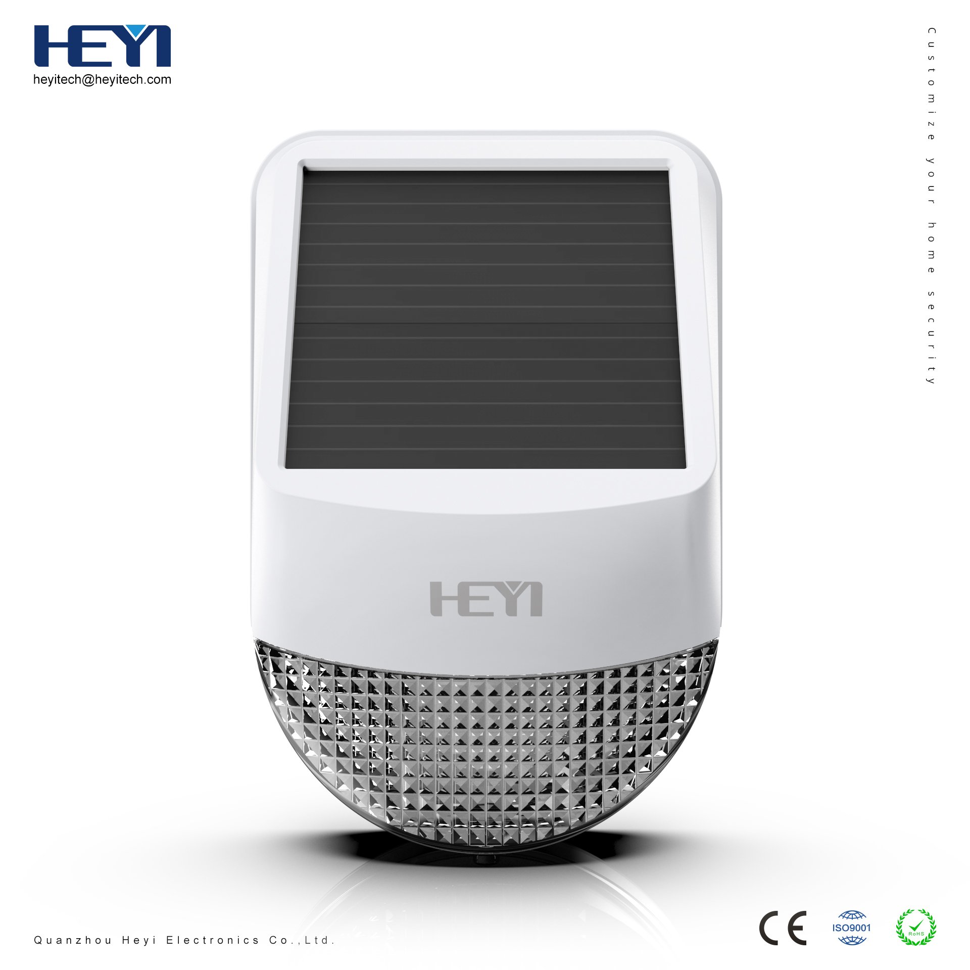 HEYI 6109s 120dB 120 days Big Wireless Solar Siren with 3 Colors Strobe and Repeater For Home Security Anti-theft Alarm System