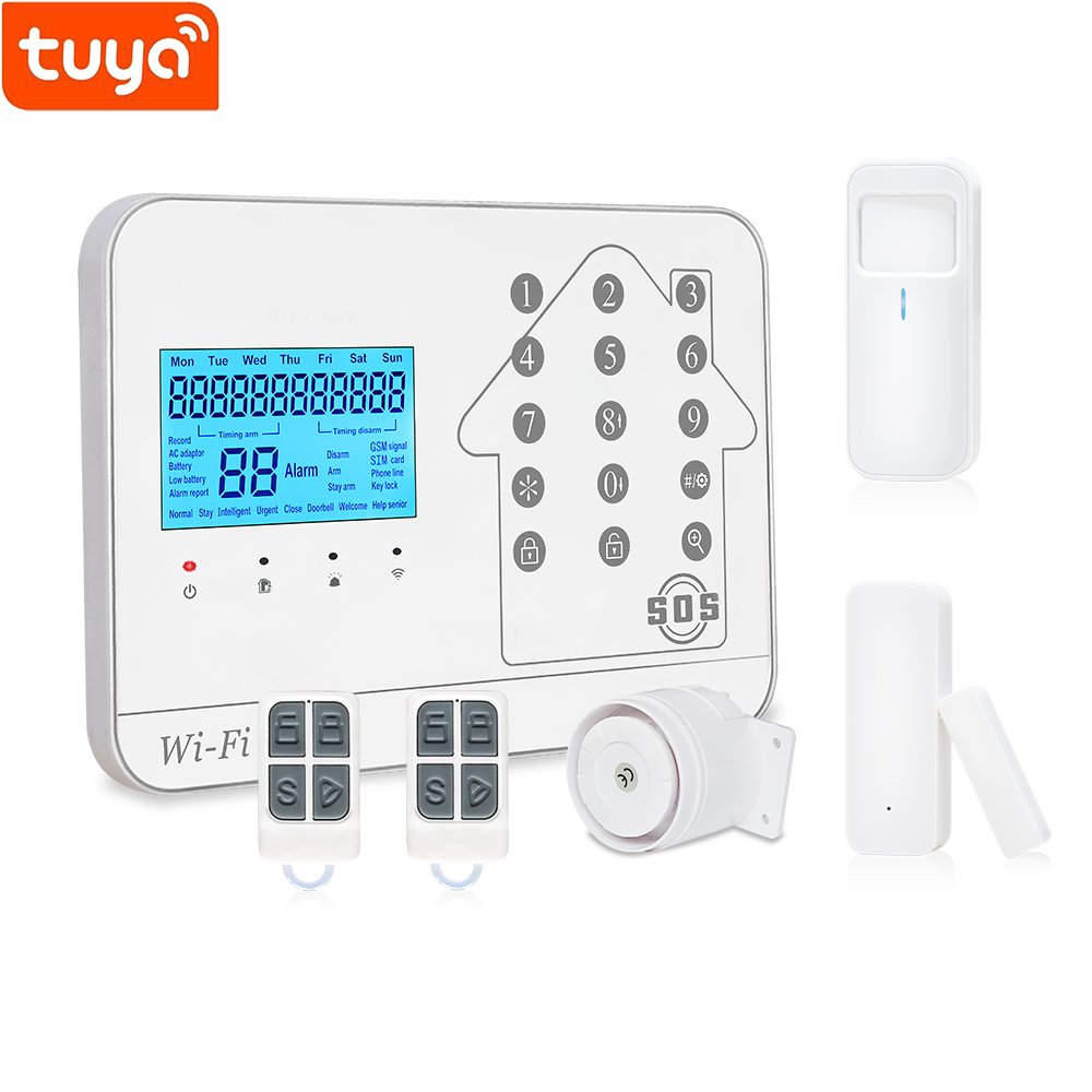 High Quality GSM Alarm Host Multi Language Alarm Panel Competitive Price PSTN+WIFI Tuya alarm system With IP Camera