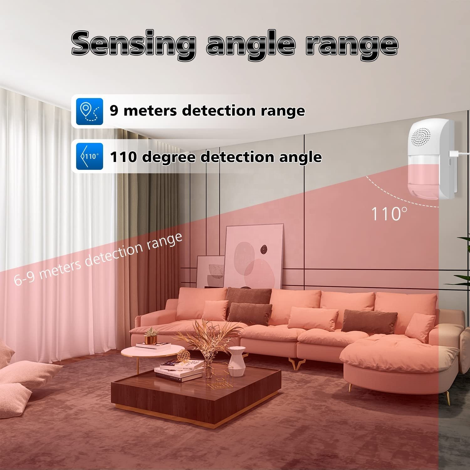 WiFi Burglar Alarm System PIR Motion Sensor Pet Immune Tuya Smart Life APP Remote Control Arm Disarm WiFi Infrared Detector