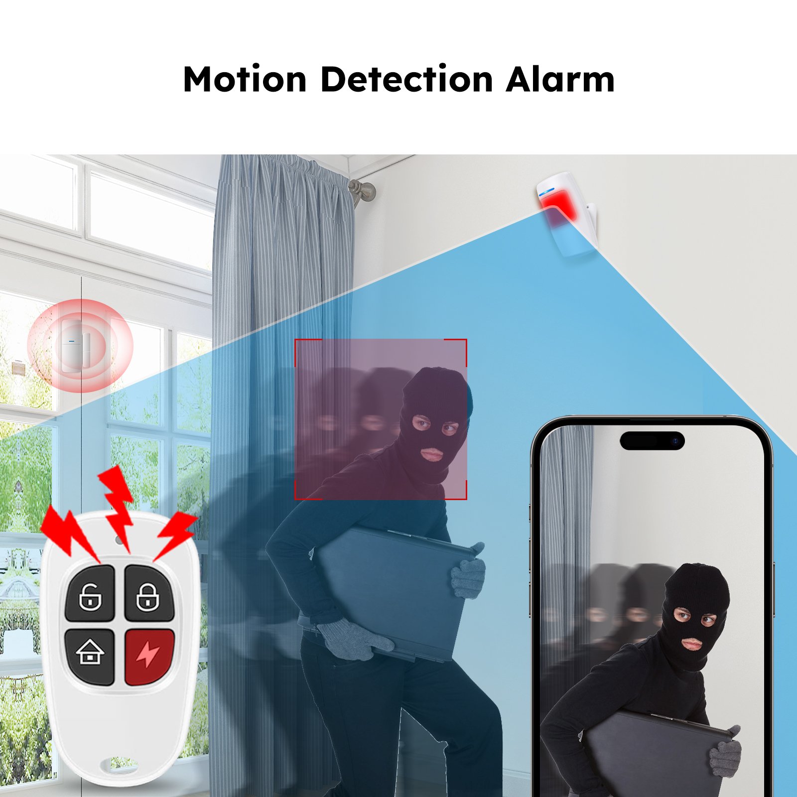 AGSHOME Smart Home Security System DIY OEM RF433 SOS Wireless Devices App Control for Kits Elderly