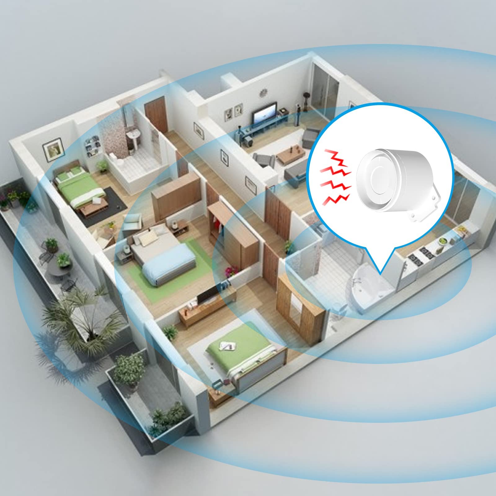 AGSHOME Smart Home Security System DIY OEM RF433 SOS Wireless Devices App Control for Kits Elderly