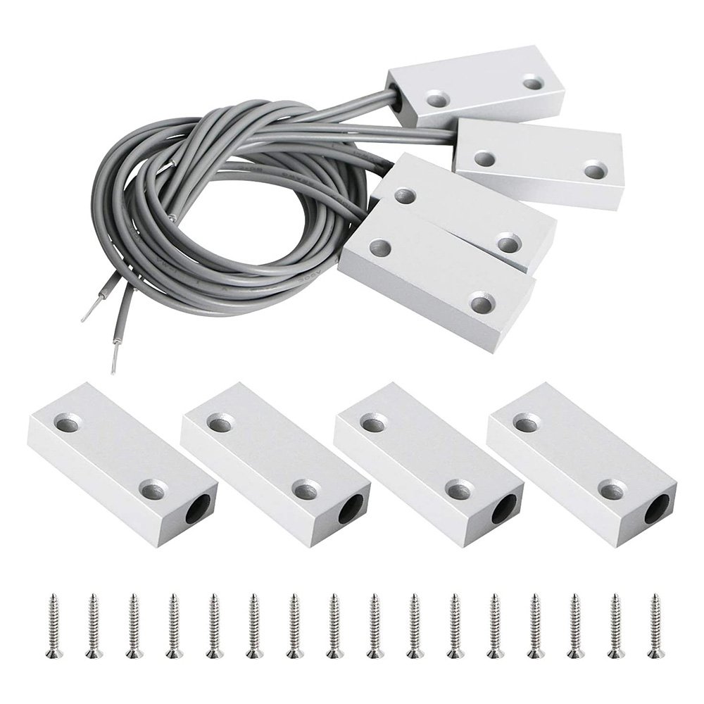 Surface Mounted Magnetic Door Contact Switch Metal Magnetic Sensor Alarm Window Detector Door Sensor for Security Alarm System