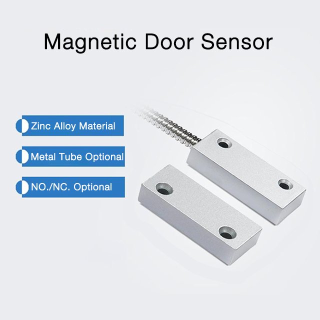 Surface Mounted Magnetic Door Contact Switch Metal Magnetic Sensor Alarm Window Detector Door Sensor for Security Alarm System