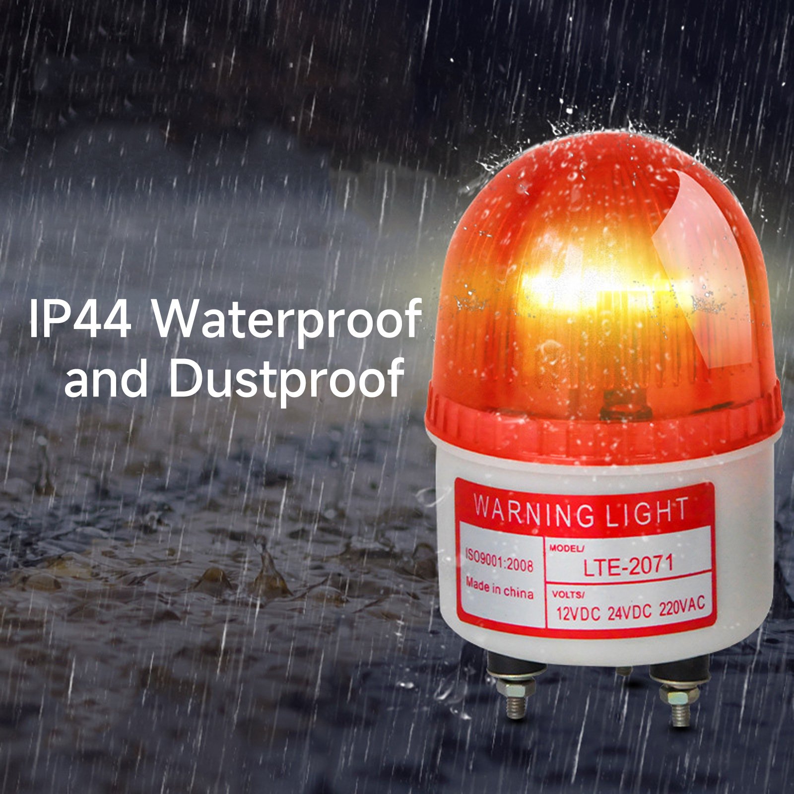YASONG 10W 90DB Traffic Warning Lights with LED Flashing Beacon Tower Light Firemen Car Alarms Truck Warning Light Sound System