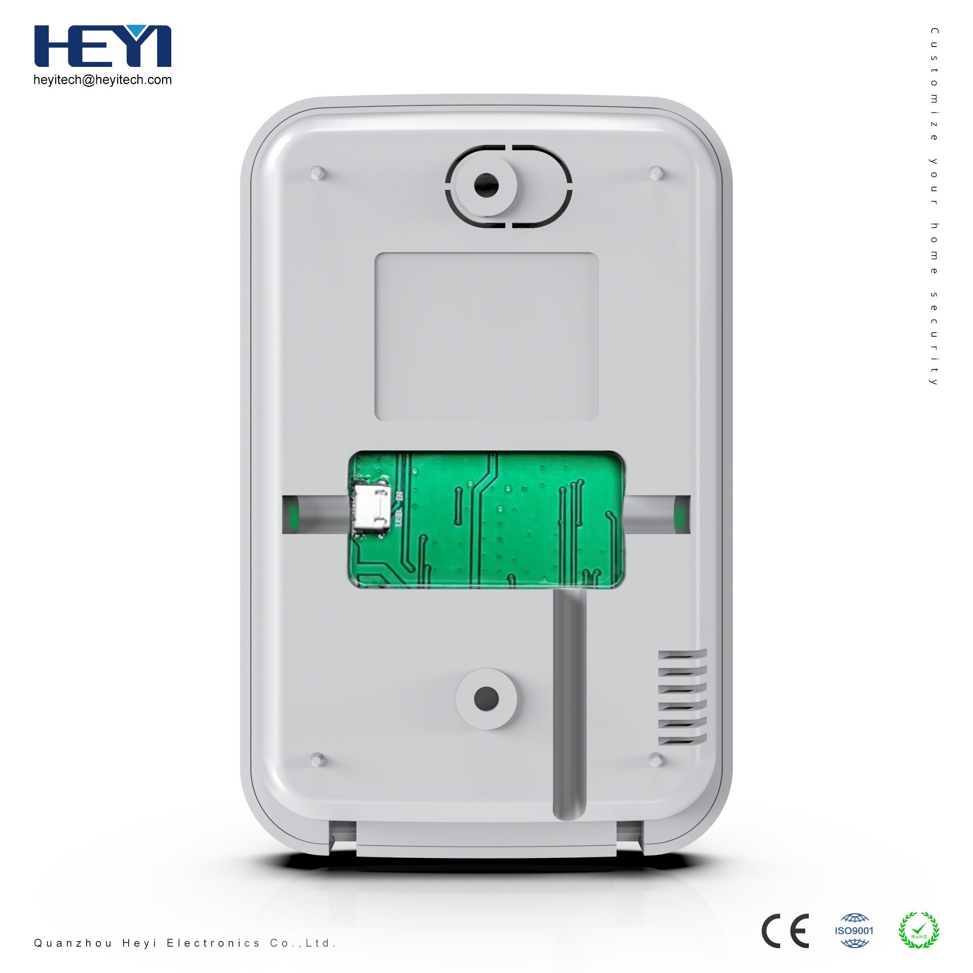 HEYI RFID Keypad For Alarm System With Big LCD Display Button Pressed control Keypad control security alarm host home office