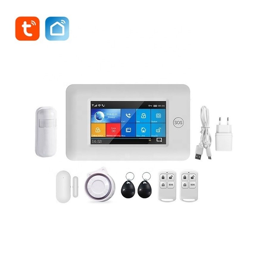 Productos de Seguridad Para Casa Kit de Alarma Tuya Alexa Intrusion Detection Alarm System