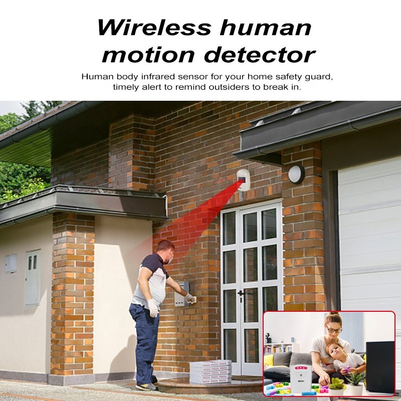 High quality wireless alarm home security alarm system wireless motion detection alarm