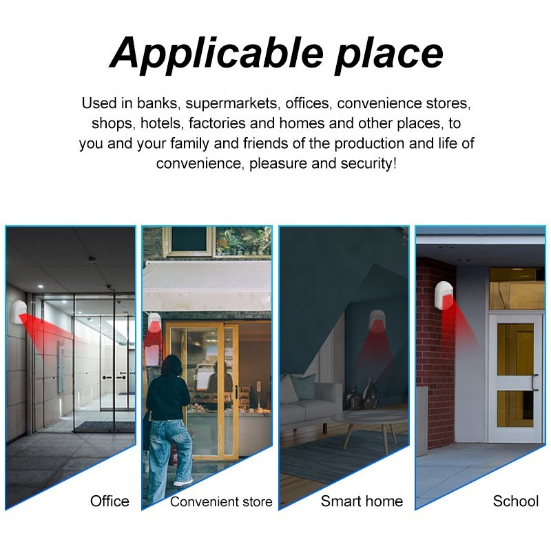 High quality wireless alarm home security alarm system wireless motion detection alarm