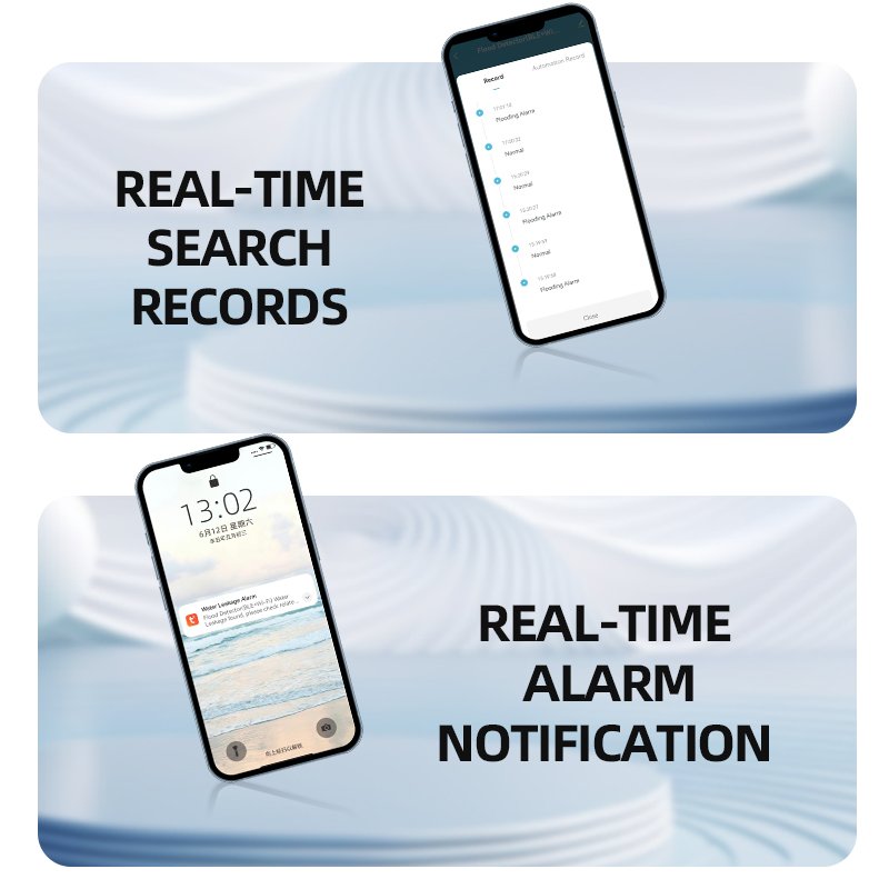 Factory Supply Smart Home Security Alarm System Wireless Waterproof Detection Device WiFi Water Leak Alarm